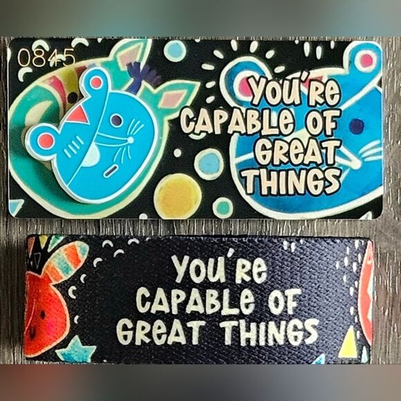 ZOX "YOU'RE CAPABLE OF GREAT THINGS" #845 UNRELEASED GOLDIE VAN GOGH WRISTBAND - Picture 3 of 6